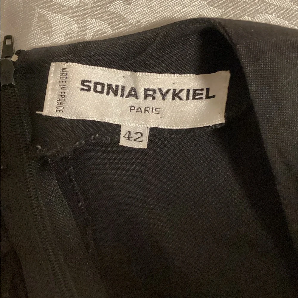Sonia Rykiel Black Maxi Dress with Gold Buttons - Picture 3 of 3